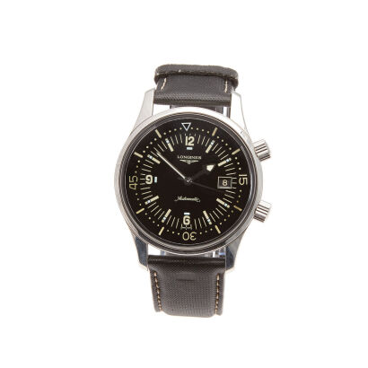 A Stainless Steel Longines Legend Diver Wristwatch