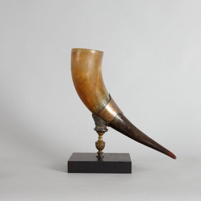 A 19th Century Mounted Bullock Horn