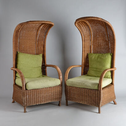 A Pair of Canopy Armchairs