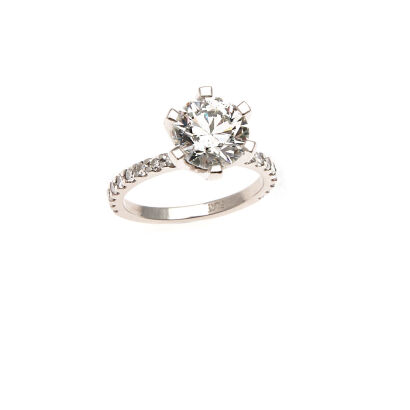 A Platinum 2.20ct Diamond Ring