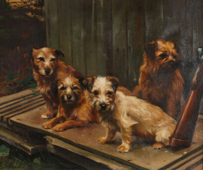 A Painting of Dogs by John Edwards