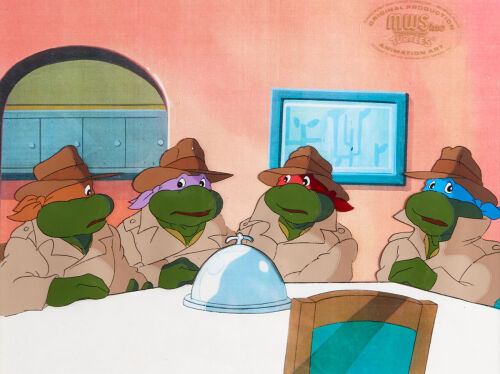 A Collection of Five Teenage Mutant Ninja Turtles Film Celluloids