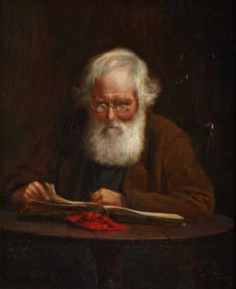 'Gentleman with Ledger' By Thomas McEwen