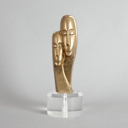 A Bronze and Lucite Sculpture