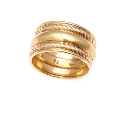 18ct Yellow Gold Wide Ring