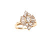 14ct Yellow Gold Diamond Cluster Ring