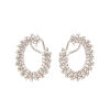 A Pair of 18ct White Gold Diamond Wreath Earrings