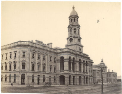 PHOTOGRAPHER UNKNOWN Adelaide: Rathhaus (sic) (Town hall and Eagle Chambers)