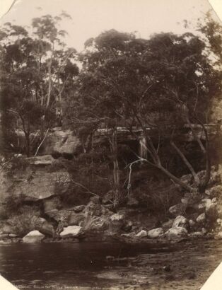 HENRY KING Sydney: Partie aus dem Mittelhafen (Matrosenbucht) (Waterfall, Sailor Bay Middle Harbour, Sydney)