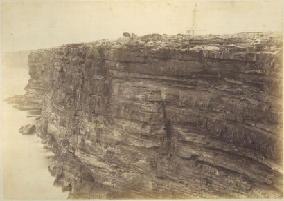 NICHOLAS JOHN CAIRE The Cliffs at South Head, with Lighthouse