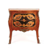 A Louis XV Style Marbled Two Drawer Commode