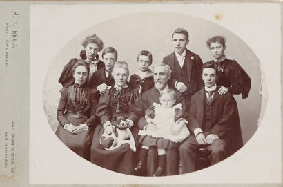 H T FRED Adams Family Portrait