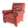 An Early-20th Century Burgundy Leather Club Chair