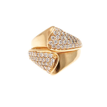 18ct Yellow Gold and Diamond Dress Ring