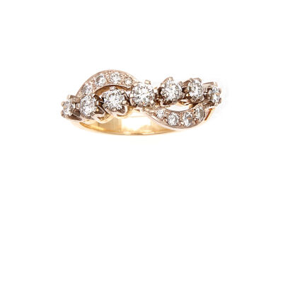 18ct Yellow Gold Diamond Dress Ring