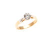 18ct White and Yellow Gold 0.75ct Diamond Solitaire Ring