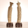 A Pair of Chinese Ivory Figures of Emperor and Empress - 2