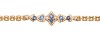 18ct Yellow Gold Sapphire and Diamond Bracelet