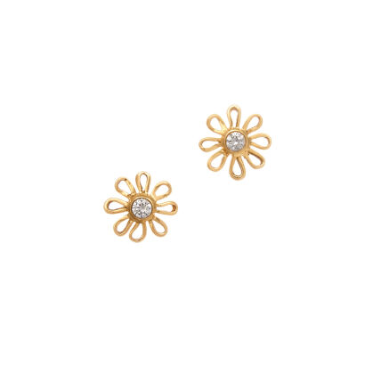 A Pair of 18ct Yellow Gold Paloma Picasso for Tiffany & Co Diamond Daisy Earrings