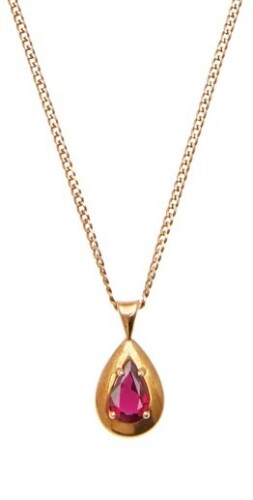 18ct and 9ct Yellow Gold Ruby Pendant