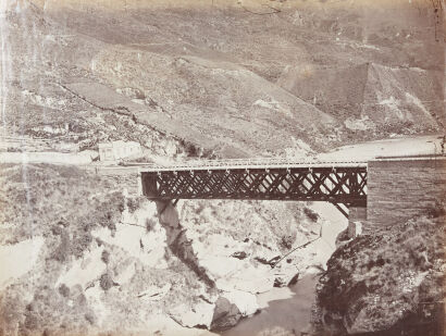 HERBERT DEVERIL New Bridge over the Shotover River, Otago New Zealand