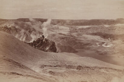 GEORGE DOBSON VALENTINE Fumarole Peaks and Site of White Terraces, Rotomahana