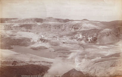 GEORGE DOBSON VALENTINE Rotomahana Looking to the Site of White Terrace