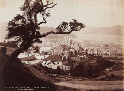 BURTON BROS Dunedin From Belt Near Roslyn