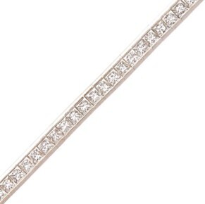 18ct White Gold Diamond Tennis Bracelet