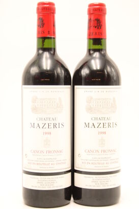 (2) 1998 Chateau Mazeris, Canon-Fronsac