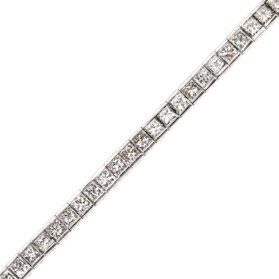 18ct White Gold Diamond Tennis Bracelet