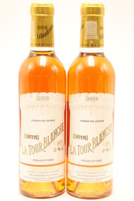 (2) 2003 Chateau La Tour Blanche, Sauternes, 375ml [JR18] [WS97]