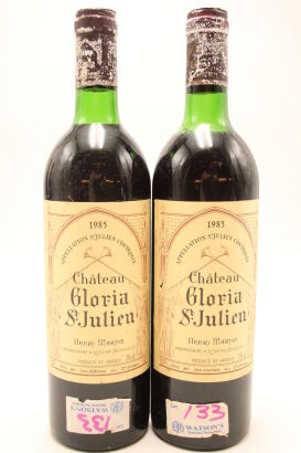 (2) 1985 Chateau Gloria, Saint-Julien (TS) (CC)
