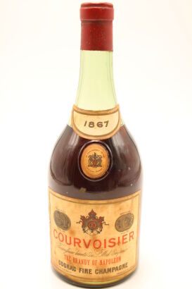 (1) 1867 Courvoisier, Cognac, Fine Champagne. (MS)&nbsp; (CC)
