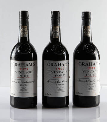 (3) 1977 Grahams Vintage Port