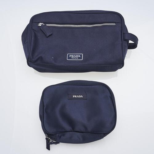 Two Prada Cosmetic Pouches