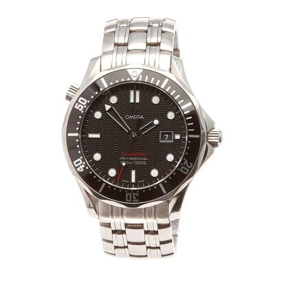 A Stainless Steel Omega Seamaster Wristwatch