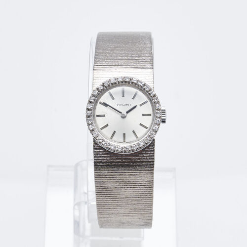 18ct White Gold Zenith Diamond Wristwatch