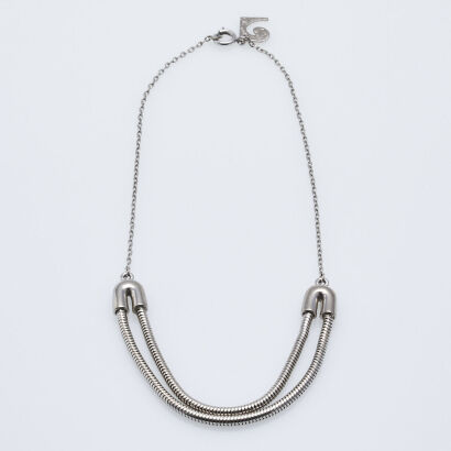 Pierre Cardin Safety Pin Necklace