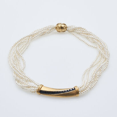 Lanvin Faux Pearl Necklace