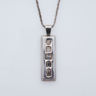 Silver Ingot Pendant