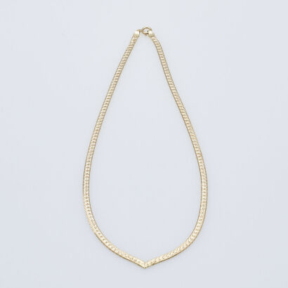 18ct Fancy Herringbone Chain