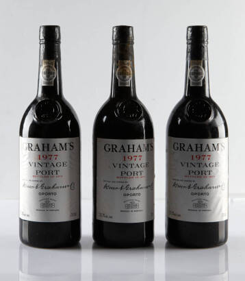 (3) 1977 Grahams Vintage Port