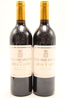 (2) 2012 Chateau Pichon Longueville Comtesse de Lalande, Pauillac [JR17.5] [WE95]