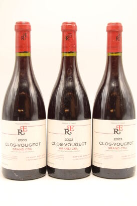 (3) 2003 Domaine Rene Engel Clos de Vougeot Grand Cru, Cote de Nuits [JR18]