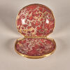 A Continental European Cartouche-Shaped Gold-Mounted Box of Carved Translucent Red Jasper - 2