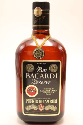 (1) Ron Bacardi Reserve Puerto Rican Rum, 40% ABV, 750ml