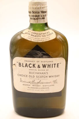 (1) Black & White Blended Scotch Whisky, circa 1950s, 350ml