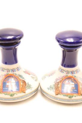 (2) Pusser's British Navy Rum 'Ship's Decanter' Rum Miniatures, 50ml