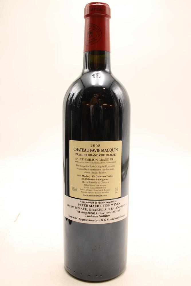 1) 2008 Chateau Pavie Macquin, Saint-Emilion Grand Cru